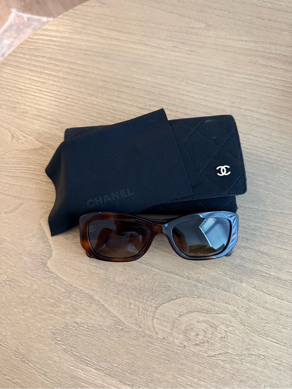 CHANEL polarized Rectangle Sunglasses